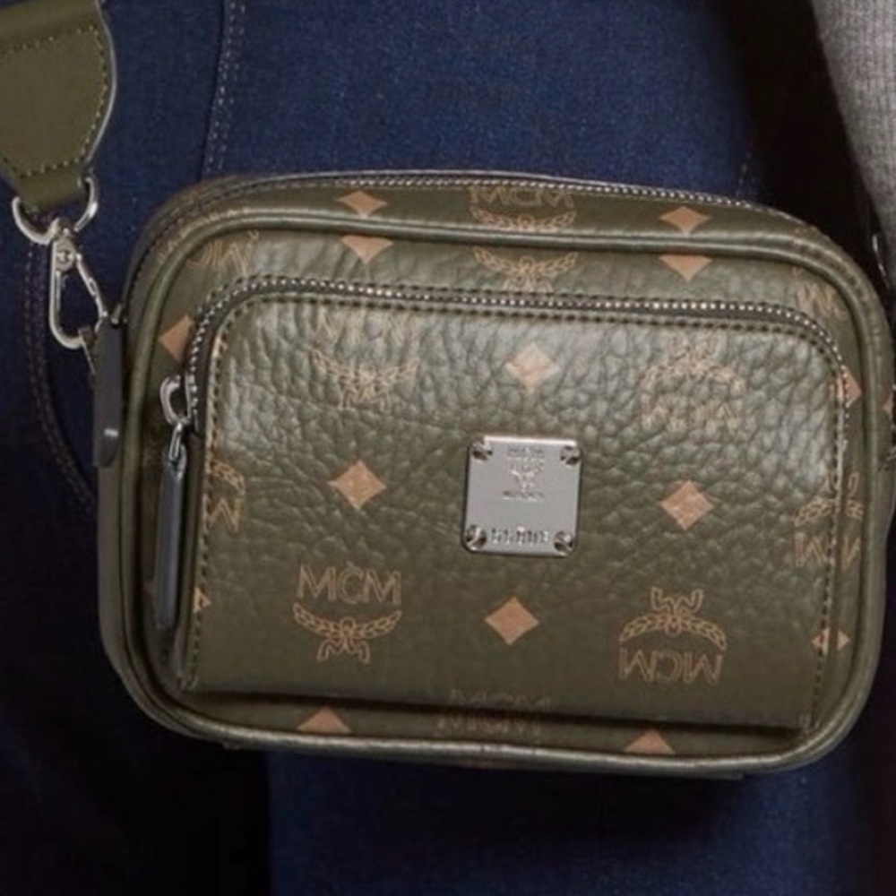 Chic Authentic MCM Crossbody Bag (Color: Sea Turtle)